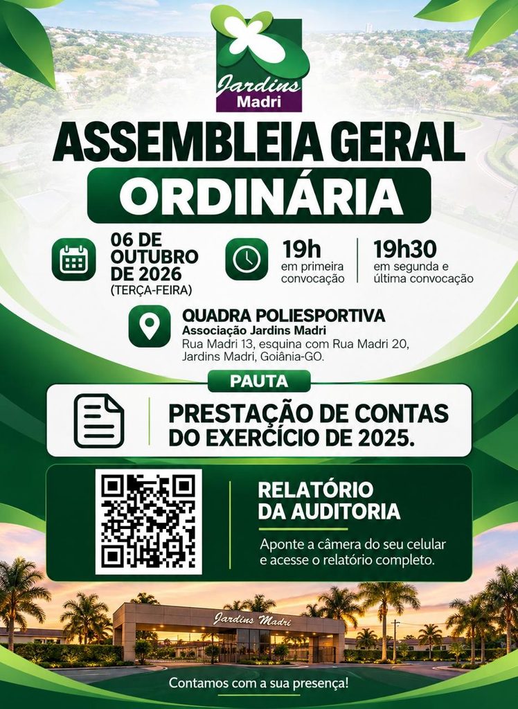 Assembleia Geral Ordinária – Prestação de Contas do Exercício de 2025